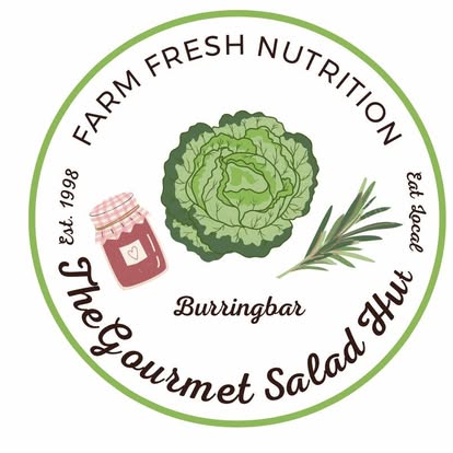 The Gourmet Salad Hut farm fresh nutrition badge